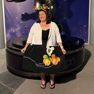 Disney Black Halloween Skirt for Casual Night Out